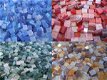 Mozaïek steentjes Glitter BLAUW 5 x 5 ca. 100st - 1 - Thumbnail
