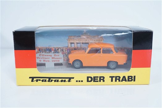 1:43 Vitesse Trabant 'DER TRABI' orange Berlin Wall 1989 - 0