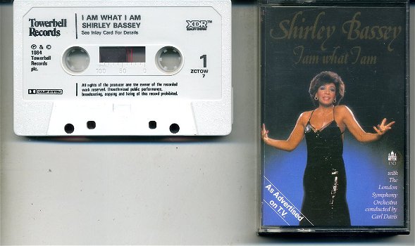 Shirley Bassey I Am What I Am 15 nrs cassette 1984 als NIEUW - 0