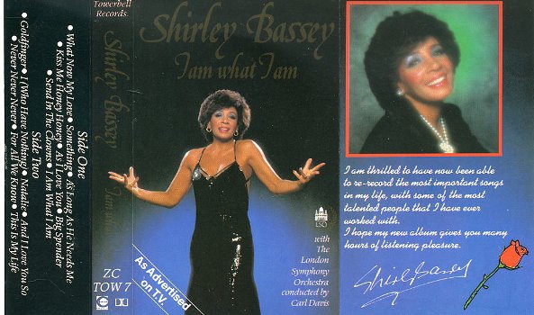 Shirley Bassey I Am What I Am 15 nrs cassette 1984 als NIEUW - 1