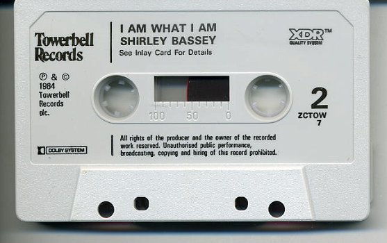 Shirley Bassey I Am What I Am 15 nrs cassette 1984 als NIEUW - 4