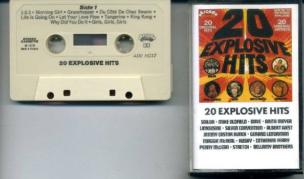 20 Explosive Hits cassette 1976 ZGAN - 0