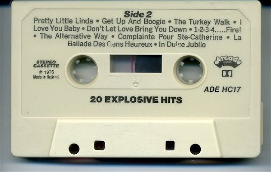 20 Explosive Hits cassette 1976 ZGAN - 4