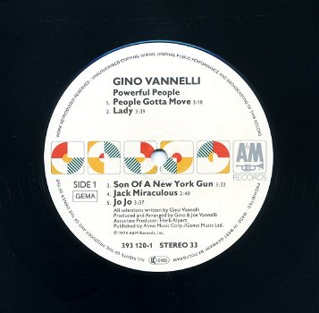 Gino Vannelli Powerful People 9 nrs lp 1974 ZGAN - 2