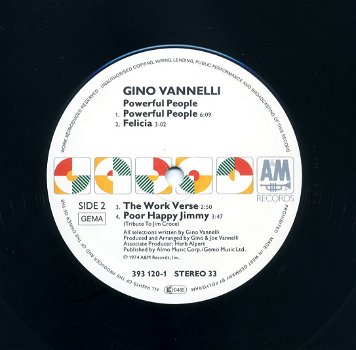 Gino Vannelli Powerful People 9 nrs lp 1974 ZGAN - 3