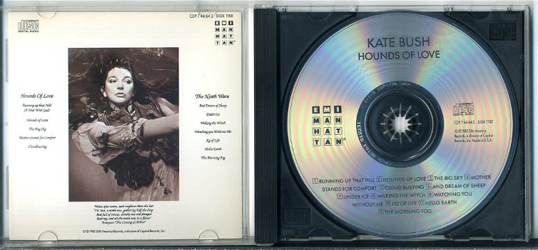 Kate Bush Hounds Of Love 12 nrs cd 1985 ZGAN - 2