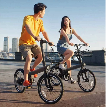 QiCYCLE TDP02Z Electric Bike 20 Inch Tires 180W Motor Up To 40km Range Integrated - 2