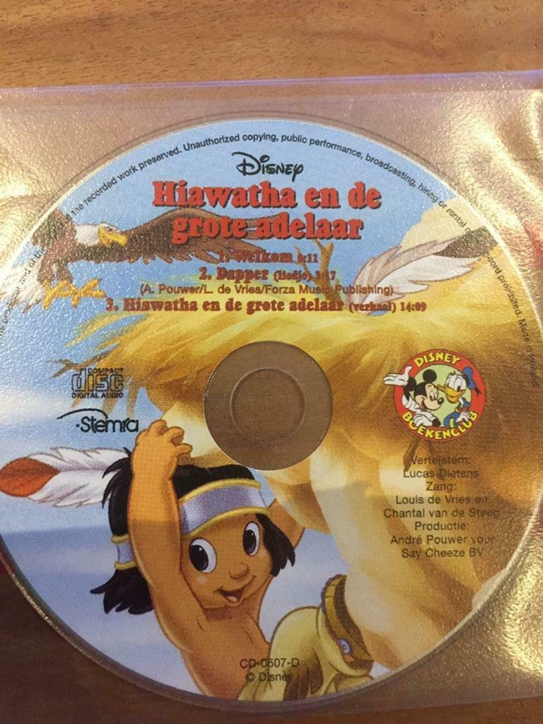 Walt Disney Boekenclub – Hiawatha En De Grote Adelaar (CD) Luisterboek - nr. 1