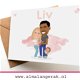 geboortekaartjes met cartoon van het gezin bopita twf koeka koeka jolein - 6 - Thumbnail