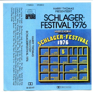 Harry Thomas Presenteert Schlagerfestival 1976 15 nrs cassette ZGAN - 1