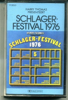 Harry Thomas Presenteert Schlagerfestival 1976 15 nrs cassette ZGAN - 5