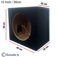 Subwoofer behuizing 12 Inch 27 Liter