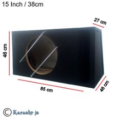 Bass-reflex behuizing 15 Inch 38 Cm 95 Liter