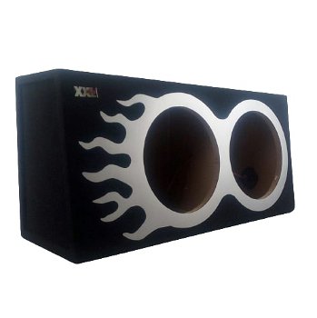 Subwoofer Kist 2 x 10 Inch 25cm met aluminium design - 5