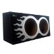 Subwoofer Kist 2 x 10 Inch 25cm met aluminium design - 5 - Thumbnail