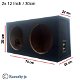 Dubbele MDF subwoofer 12 Inch 30cm 27,5 Liter - 0 - Thumbnail