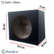 Subwoofer kist MDF 12 inch 30 Cm 27 Liter Carbon Look - 0 - Thumbnail