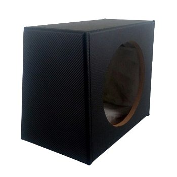 Subwoofer kist MDF 12 inch 30 Cm 27 Liter Carbon Look - 3