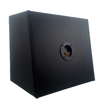 Subwoofer kist MDF 12 inch 30 Cm 27 Liter Carbon Look - 5