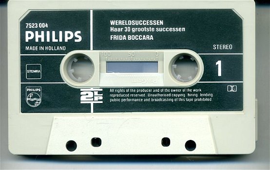 Frida Boccara ‎Wereldsuccessen 30 nrs cassette 1980 ZGAN - 3
