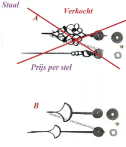 = Comtoise wijzers = Staal =42372