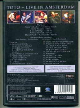 TOTO 25TH Anniversary Live in Amsterdam 15 nrs dvd 2003 ZGAN - 1