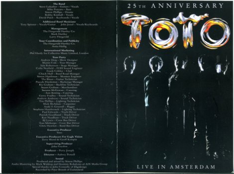 TOTO 25TH Anniversary Live in Amsterdam 15 nrs dvd 2003 ZGAN - 4