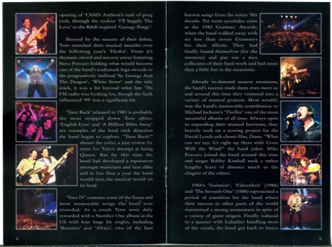 TOTO 25TH Anniversary Live in Amsterdam 15 nrs dvd 2003 ZGAN - 5