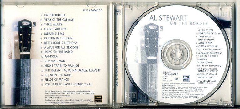 Al Stewart On The Border 16 nrs cd 1998 ZGAN - 3