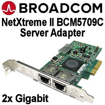 Broadcom NetXtreme II Dual-Port Gigabit PCI-e NIC | FH & LP - 0
