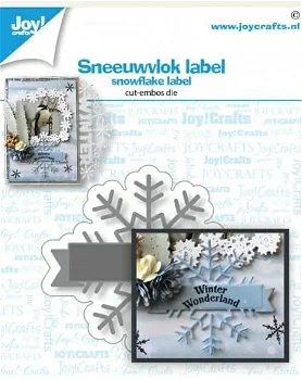 Joy!crafts sneeuwvlok label - 0