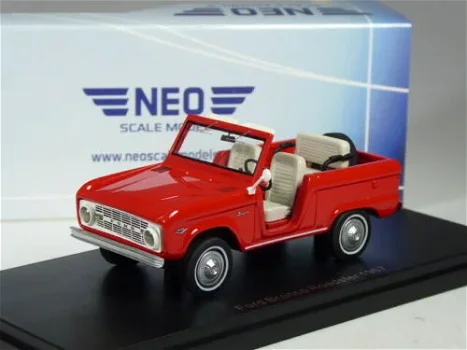 1:43 NEO 47210 Ford Bronco 4x4 Roadster 1967 rood - 0