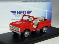 1:43 NEO 47210 Ford Bronco 4x4 Roadster 1967 rood