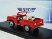 1:43 NEO 47210 Ford Bronco 4x4 Roadster 1967 rood - 1 - Thumbnail