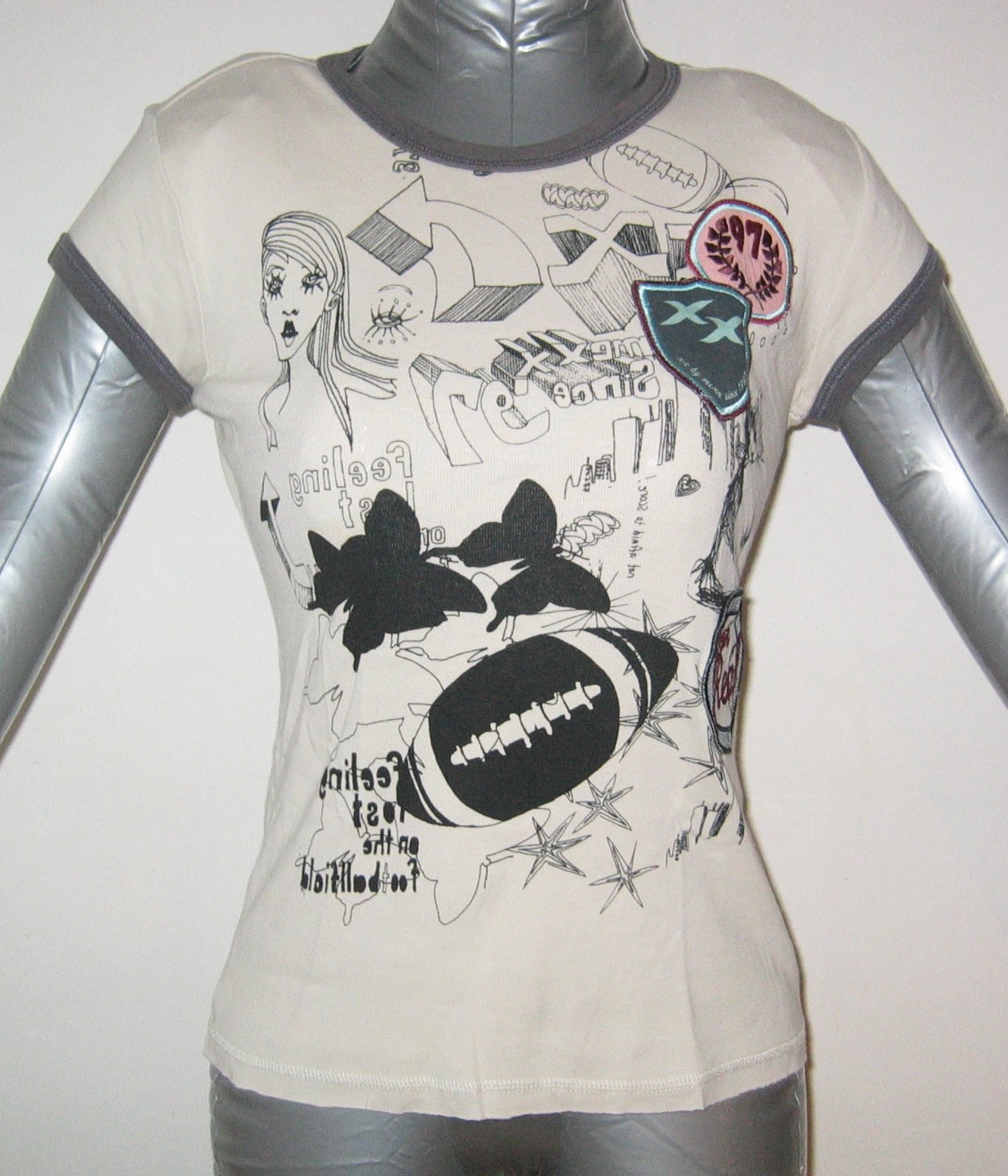 T-shirt Beige - Medium - XX Jeans - nr. 1