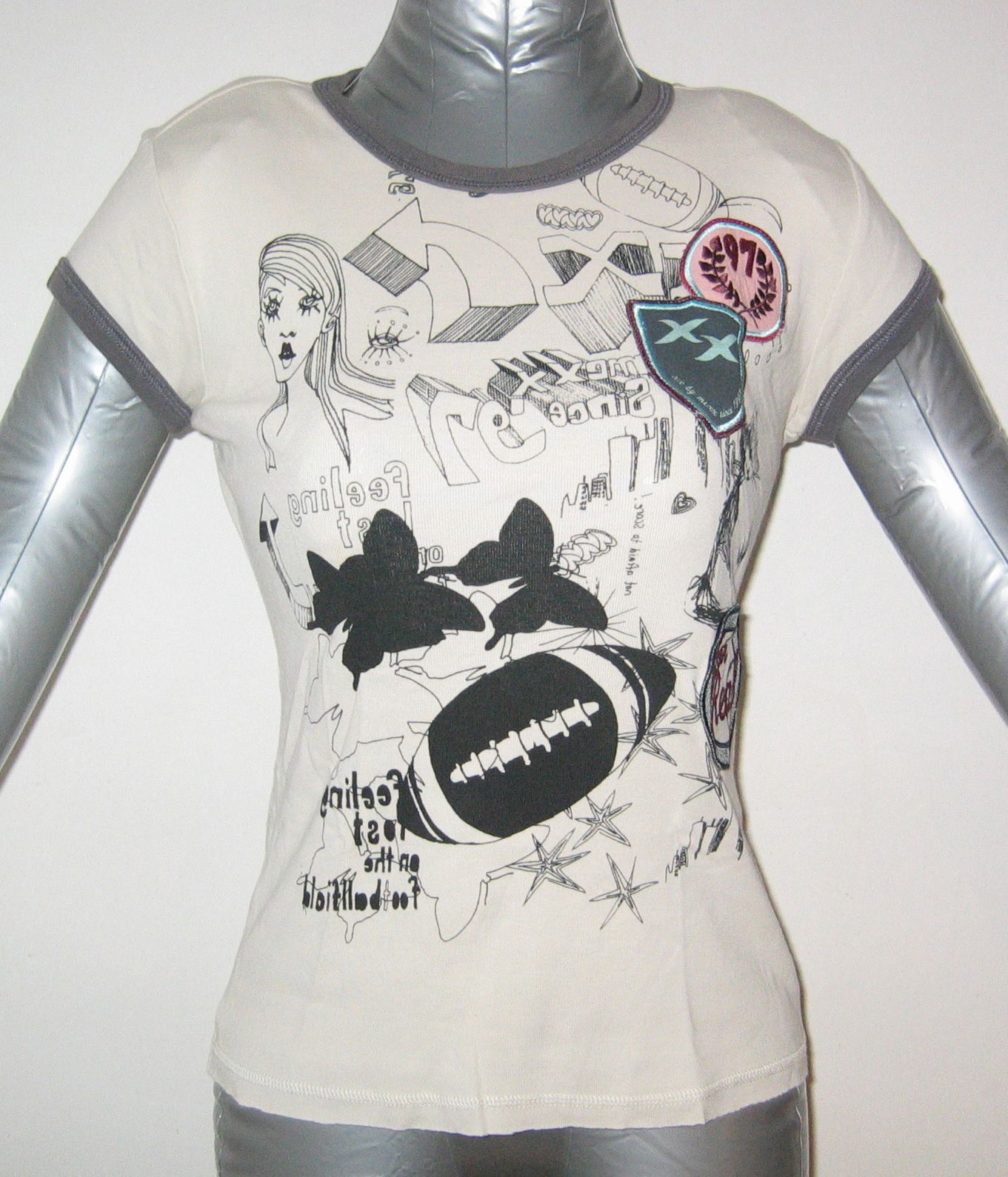 T-shirt Beige - Medium - XX Jeans - Afbeelding 6