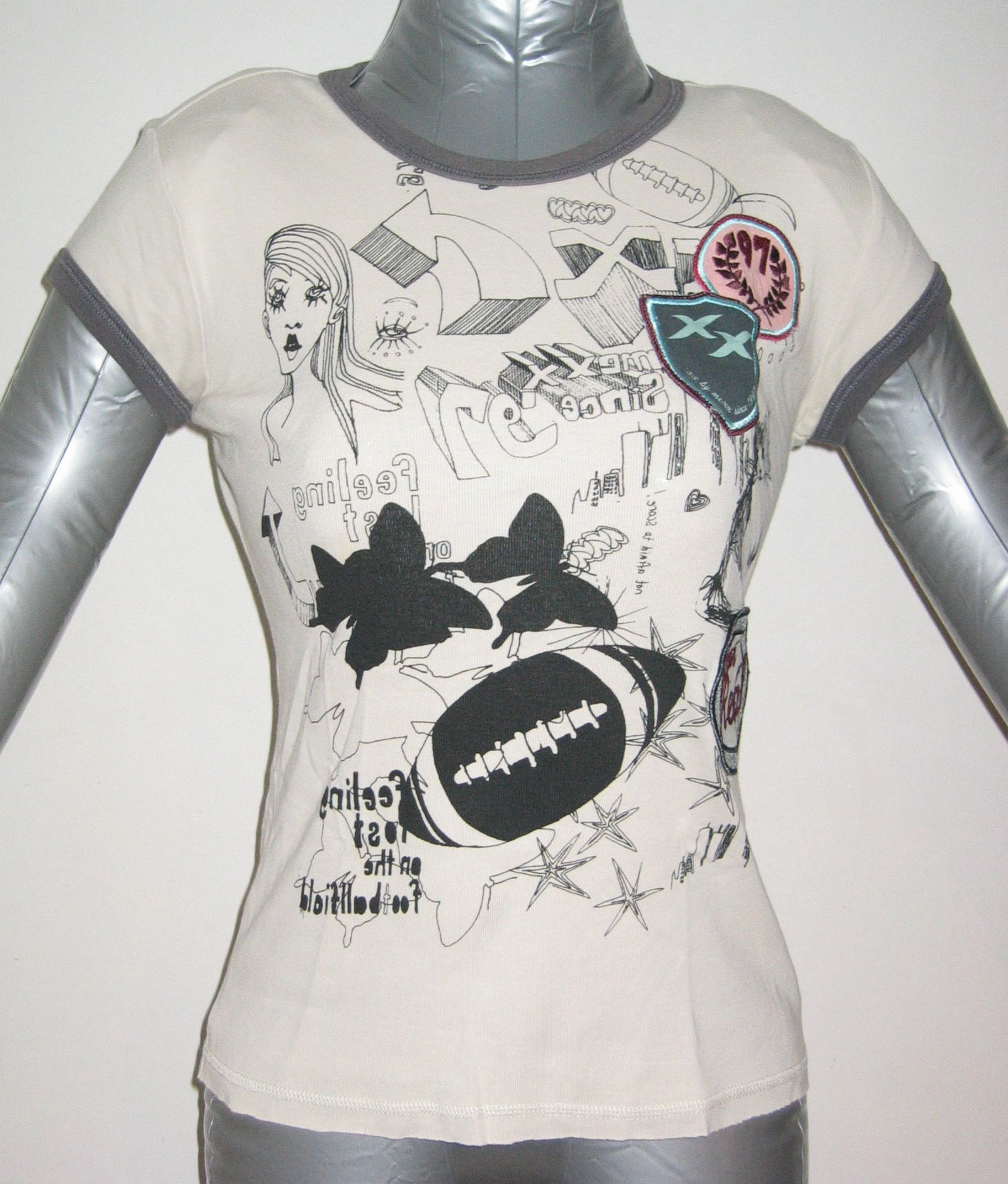 T-shirt Beige - Medium - XX Jeans - Afbeelding 8