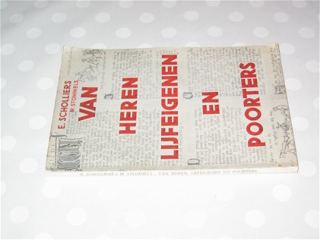 Van Heren Lijfeigenen en Poorters - E. Scholliers & M. Stommels - 1956 - 2