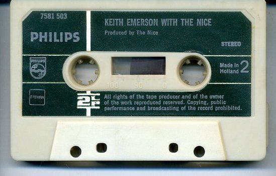 Keith Emerson With The Nice 13 nrs cassette 1972 ZGAN - 4