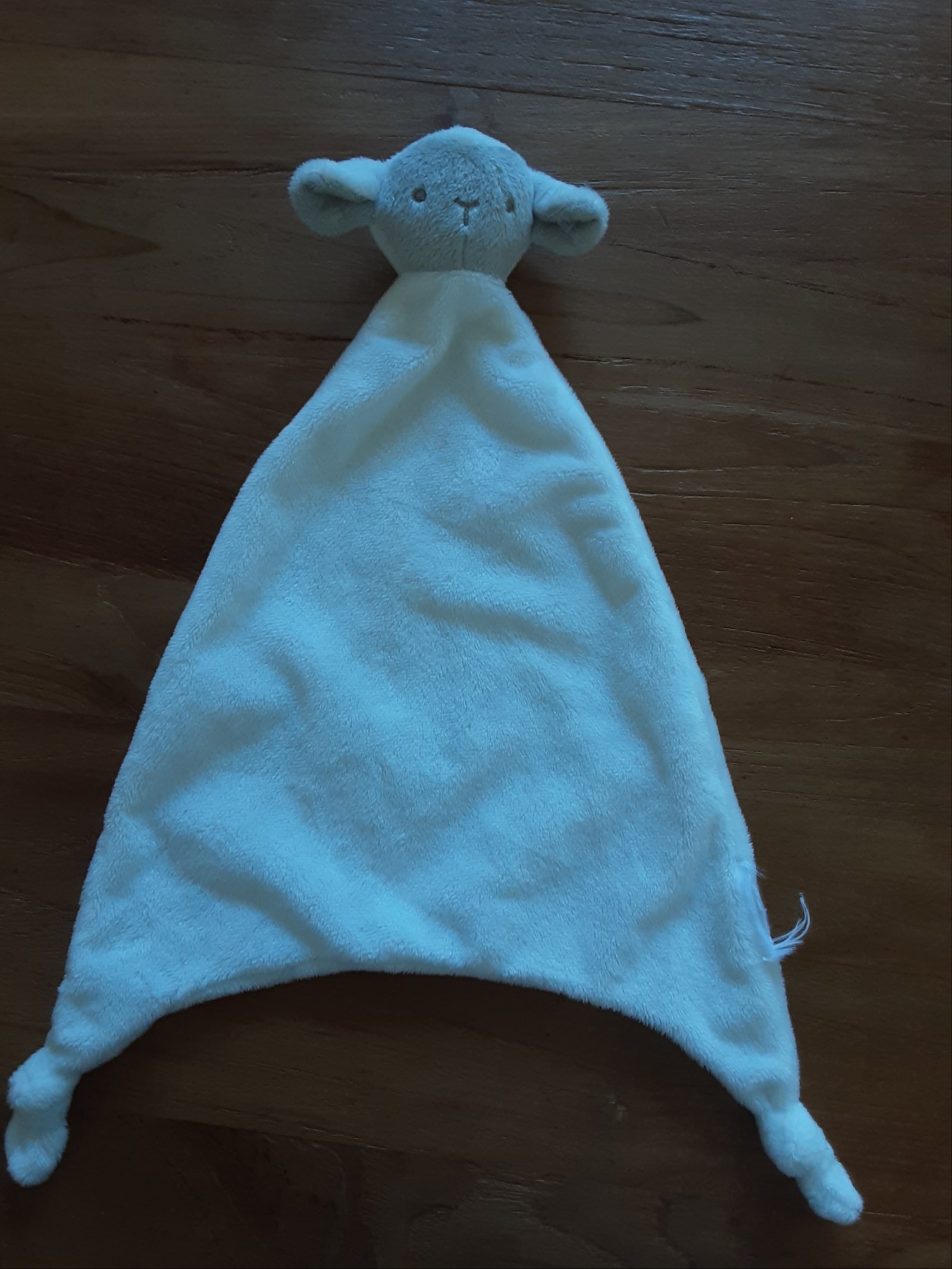 1656 Schaap Lam Knuffeldoekje Doudou wit velour Primark Earleydays - nr. 1