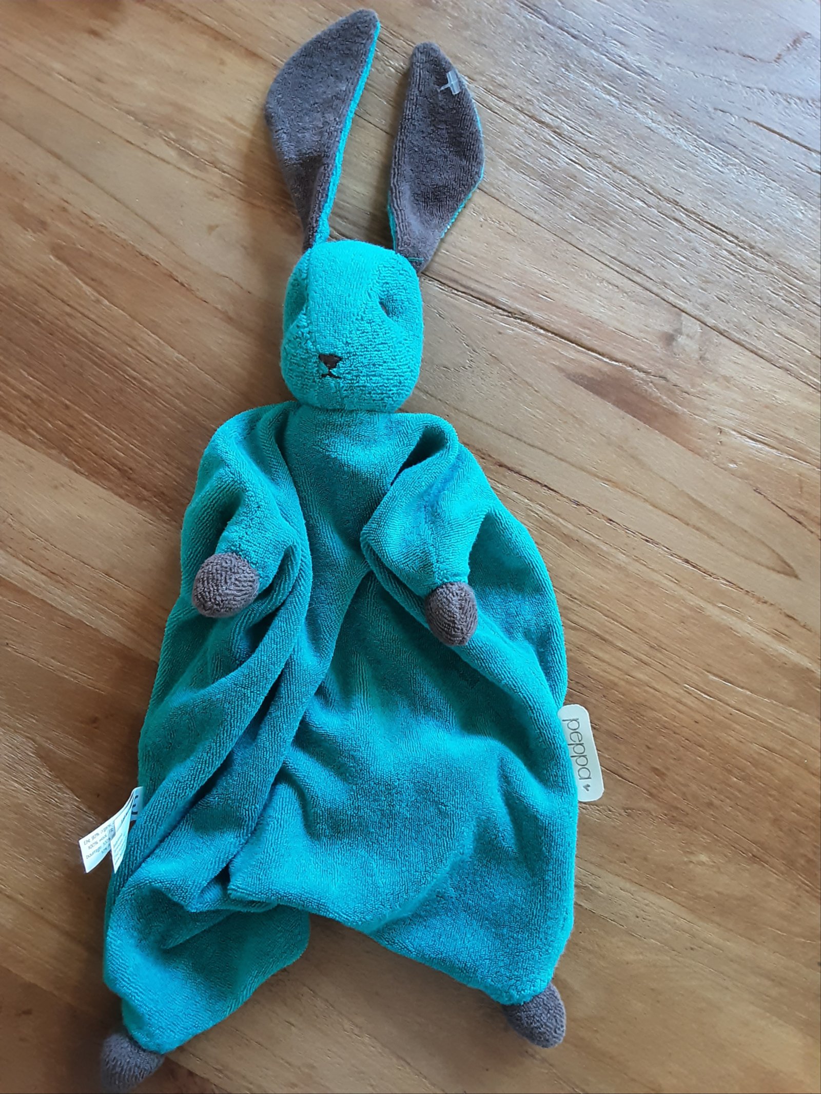 1688 Konijn Hond peppa badstof knuffeldoekje doudou d.d. 06-2016 - nr. 1