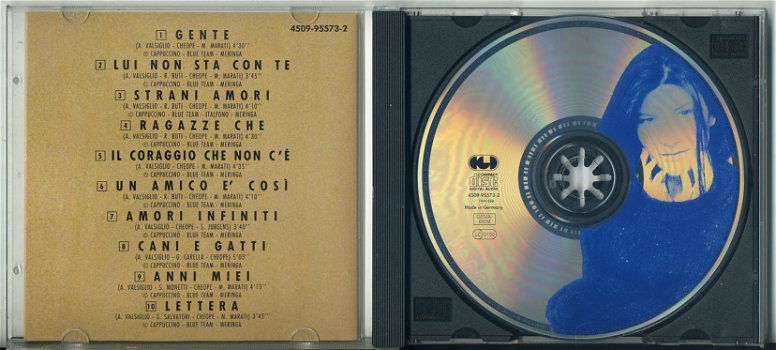 Laura Pausini Laura 10 nrs cd 1994 als NIEUW met poster - 2