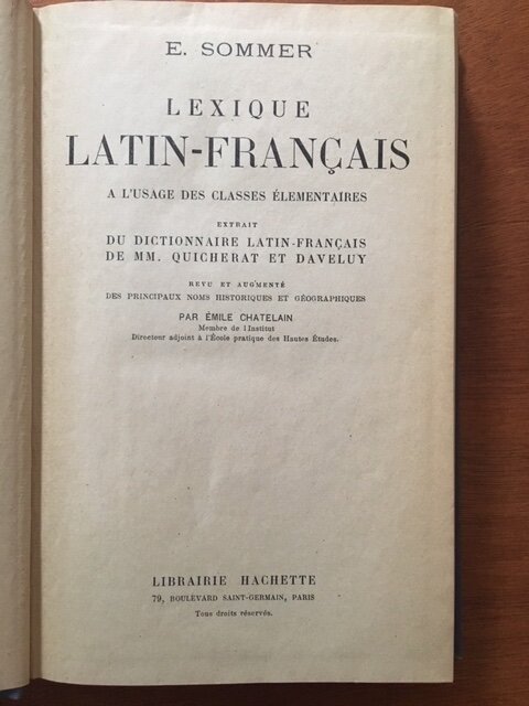 L'exique Latin-Francais à l'usage des classes élementaires - Afbeelding 4