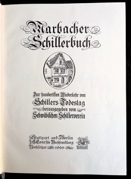 Marbacher Schillerbuch 1905 100e sterfdag Schiller - 4