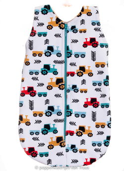 Chou Chou 36 cm Jongens slaapzak tractor