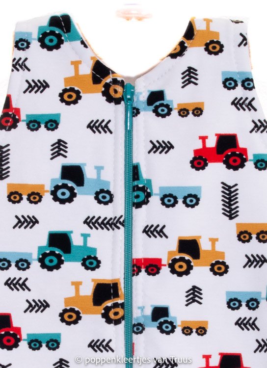 Chou Chou 36 cm Jongens slaapzak tractor - Afbeelding 2