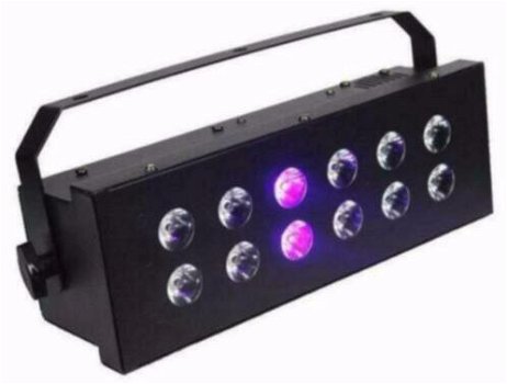 Dmx matrix Black Light UV Stroboscoop 12 x 3Watt (1391-B) - 1