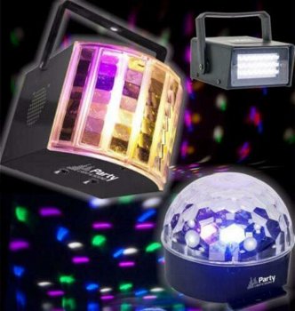 PARTY-3PACK 3-Led Disco licht effcten (1182P-B) - 0