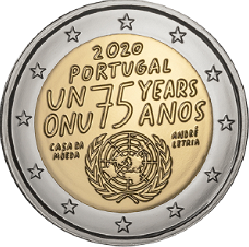 Portugal 2 euro munten van 2020