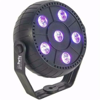 PARTY-PAR6 Led Par 6 x 1,5Watt RGB (1467P-B) - 0